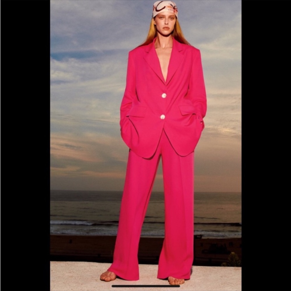 NWT Zara Hot Pink Blazer
